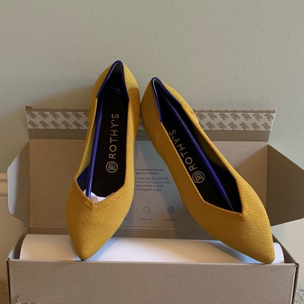 Rothy’s The Point Marigold Flats *retired color*